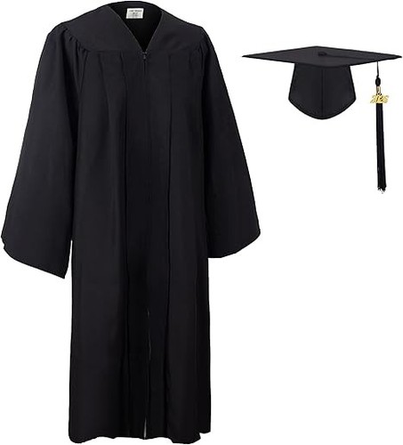 Graduation gown and cap set - gown,