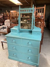 Blue Painted Dressing Table