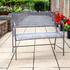 Shabby Chic Garden Bench Stone