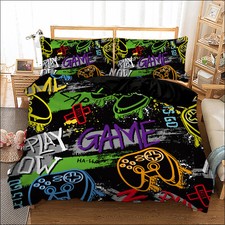 Gamepad Duvet Quilt Cover Set Bedding Set Pillow Cases Single Double King Size