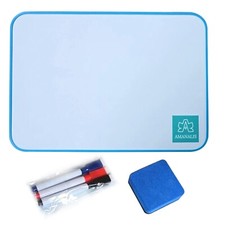 A4 Magnetic Whiteboard Double Sided Mini White Board Small Notice Board Dry Wipe