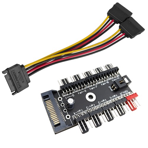 Port fan splitter hub - pc,