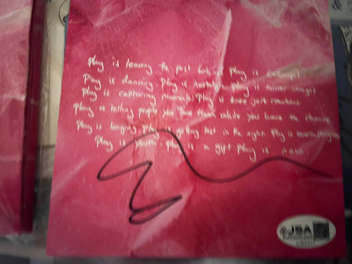 Sheeran signed insert - cd,