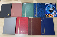 8 stock books + 1 album. B/C