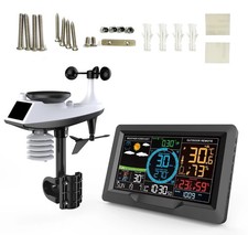 Weather Station Outdoor Wireless Weather Station Rain Gauge Weather Forecast