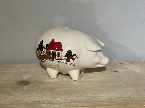 Masons christmas village piggy - masons,