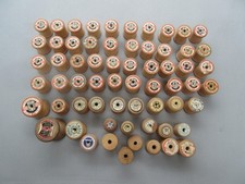 60 vintage EMPTY wooden cotton
