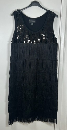 Frank lyman black sequin - black,
