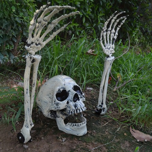 Halloween skeleton stakes - halloween,