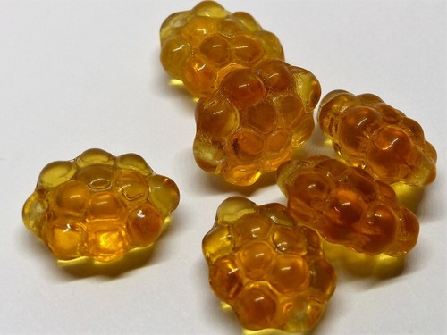 15mm czech glass grape - czech, bunch