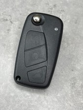  3 Button Flip Key Fob Case For FIAT PANDA IDEA PUNTO STILO DUCATO + LOGO 