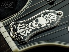 "BoneHead" 2-Hole Truss Rod Cover. Fits most Gibson® LP, SG style guitars.