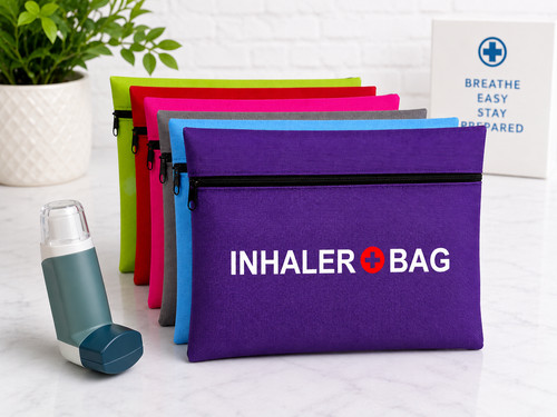 Inhaler bag asthma pouch - inhaler,