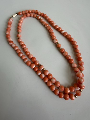 Vintage natural coral bead - vintage,