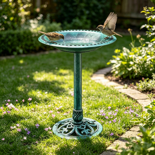 Garden bird bath - bird,