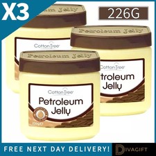 3 x COTTON TREE COCOA BUTTER PETROLEUM JELLY VASELINE 226G FAMILY BUNDLE NEW