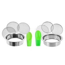 Soil Sieve Sifter Set with 3