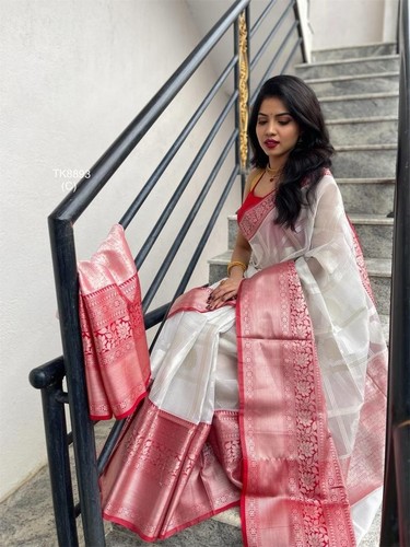Designer sari soft lichi - designer, silk
