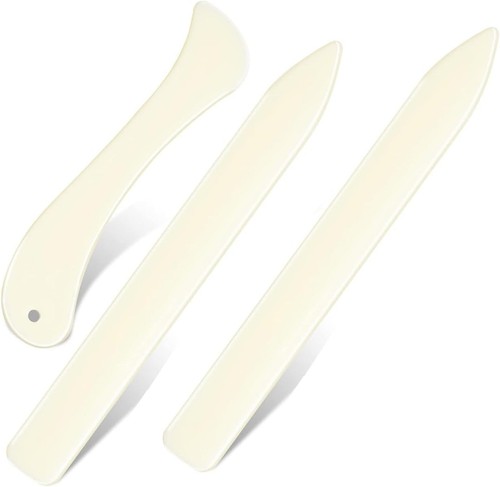 Bone folder set 3pcs curved - bone,