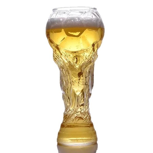 Football trophy beer glass - football,