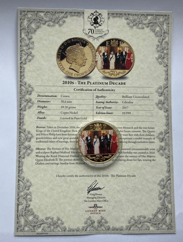 Gibraltar proof crown - crown, 2017