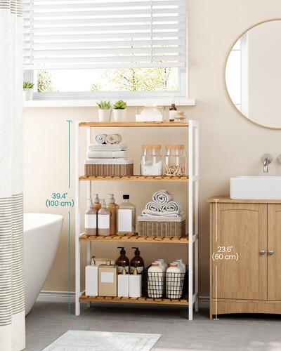 Songmics bamboo storage shelf - songmics,