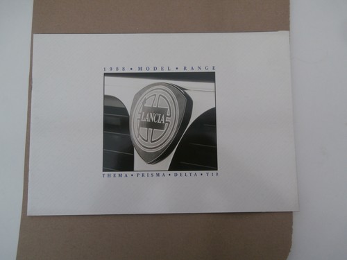 Lancia range brochure 1988 - lancia.,