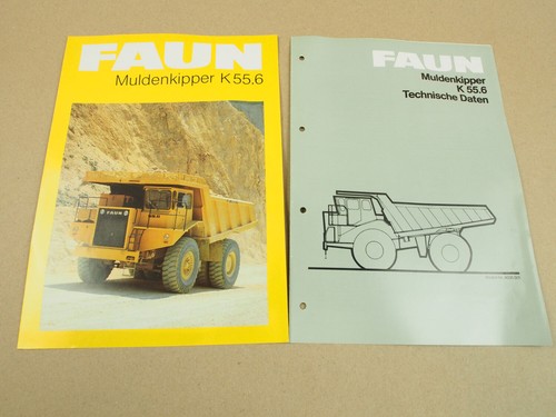 1982 faun k55 dump truck - faun,