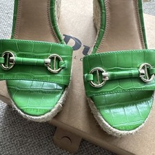 Dune London Womens Green Faux