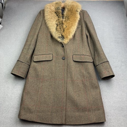 Joules coat green tweed - green,