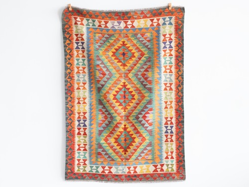Hand knotted kilim rug - hand-knotted,