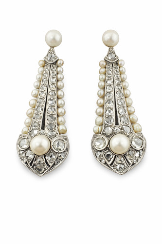 Antique platinum diamond - diamond, &