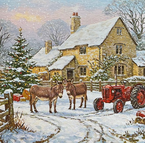Medici farm christmas card - farm,