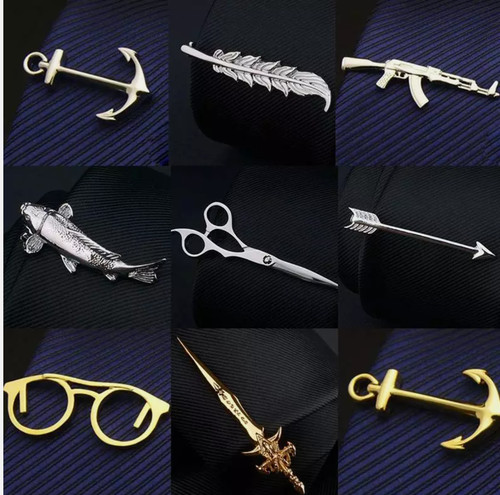 Silver formal metal tie - silver,
