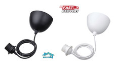 IKEA HEMMA White Ceiling Pendant Light Cord Set  1.8m