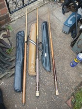 vintage snooker cue sets x 3 olympus and two unknown