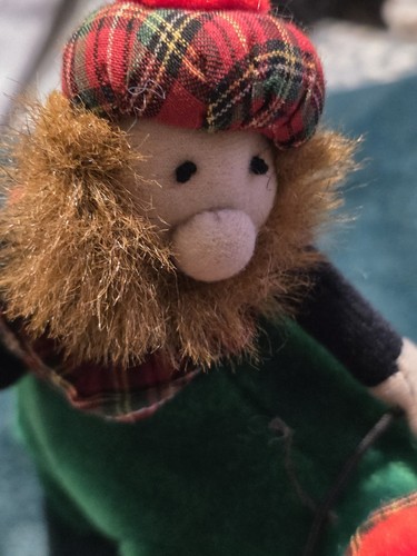 Vintage scottish plush figure - plush,