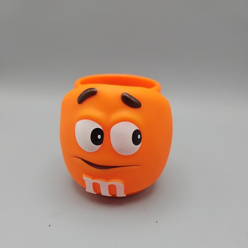 Plastic orange mug cup - plastic,