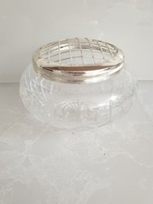 Edinburgh Crystal (?) Large Lead Crystal Rose Bowl