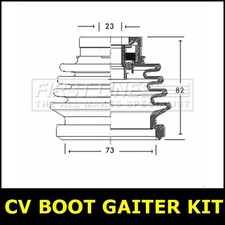 CV Boot Gaiter Kit Front Right