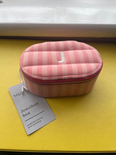 New pink striped padded - m&s,