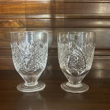 WATERFORD CRYSTAL Dunmore Juice Glass Pair Discontinued Excellent Condition