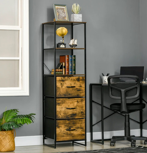 Tall industrial cabinet rustic - tall,