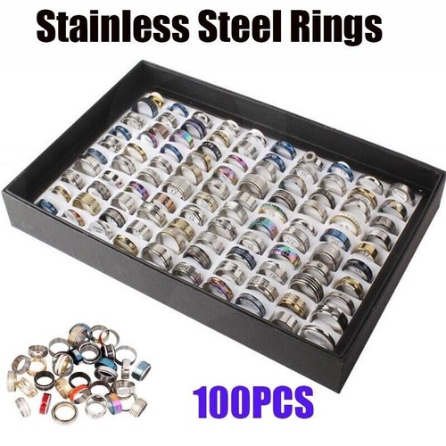100pcs mens silver mix - mens,