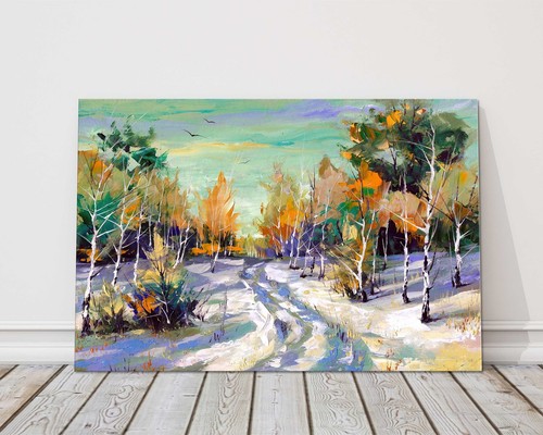 Canvas picture winter scene - canvas,