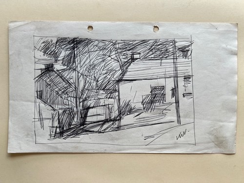 Kyffin williams ink - williams,, drawing