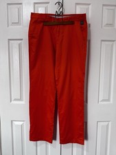 Bogner Men’s Golf Trousers Orange Size 36 Waist 34 Leg
