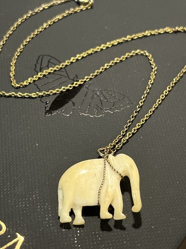 Vintage carved bovine bone