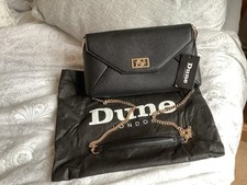DUNE HANDBAG NEW with Dust Bag/ Tags Black