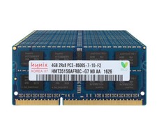 10pcs Hynix 4GB 2RX8 DDR3 1066MHz PC3-8500S 204PIN SO-DIMM Laptop Memory RAM #22